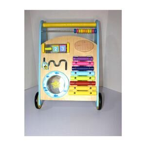 baby shark toys wooden baby walker toddler learning to walk activity